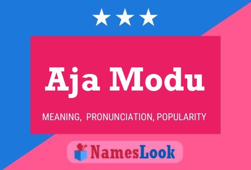 Aja Modu Name Poster