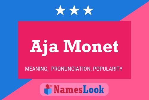 Aja Monet Name Poster