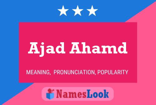 Ajad Ahamd Name Poster