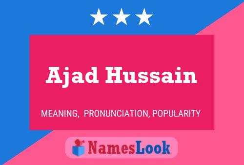 Ajad Hussain Name Poster