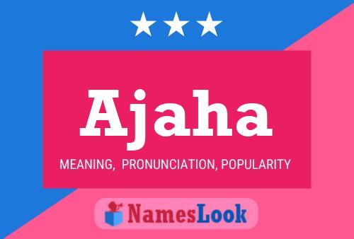 Ajaha Name Poster