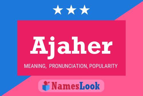 Ajaher Name Poster