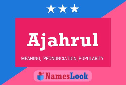 Ajahrul Name Poster