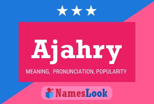 Ajahry Name Poster