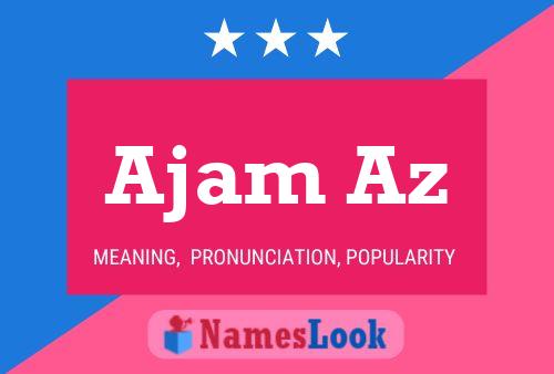 Ajam Az Name Poster