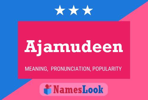 Ajamudeen Name Poster