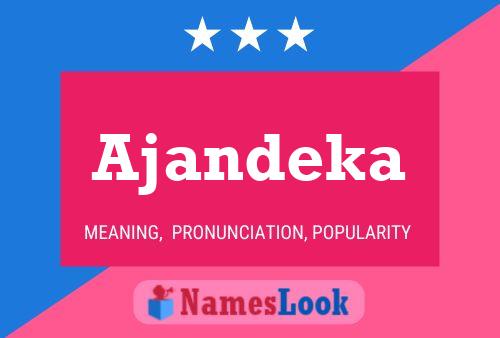 Ajandeka Name Poster