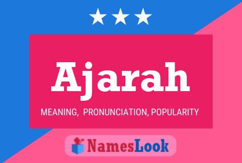 Ajarah Name Poster