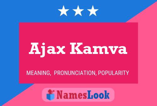 Ajax Kamva Name Poster