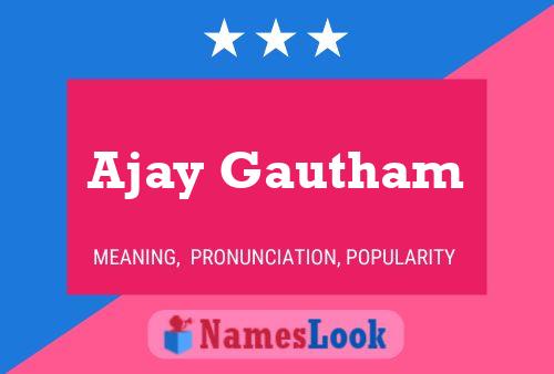 Ajay Gautham Name Poster