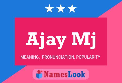 Ajay Mj Name Poster