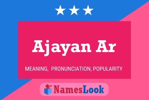 Ajayan Ar Name Poster