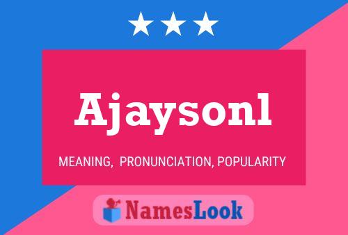 Ajaysonl Name Poster