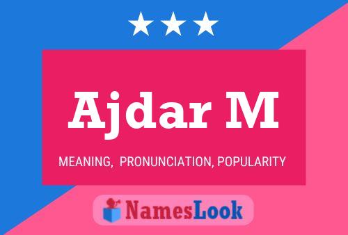 Ajdar M Name Poster