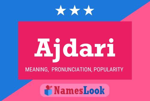 Ajdari Name Poster