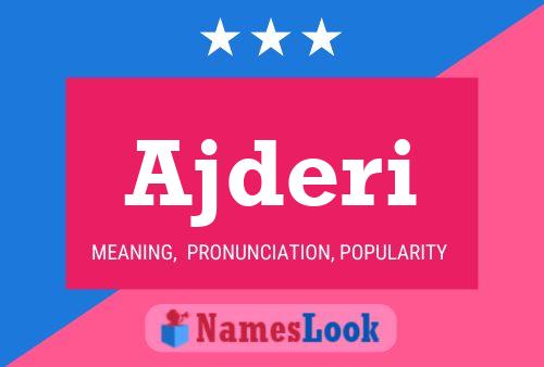 Ajderi Name Poster