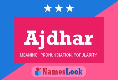 Ajdhar Name Poster