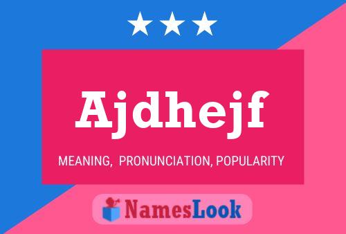 Ajdhejf Name Poster