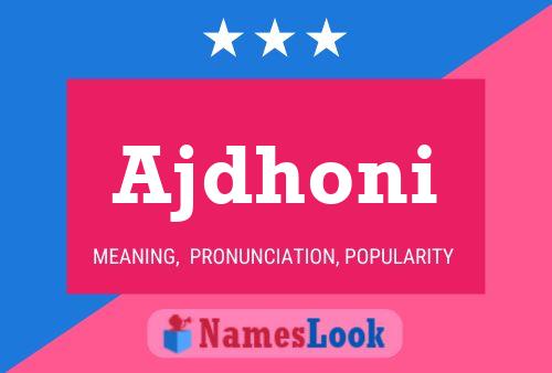 Ajdhoni Name Poster