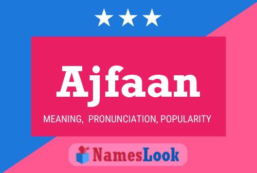 Ajfaan Name Poster