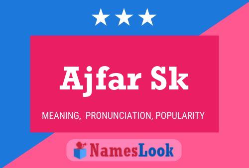 Ajfar Sk Name Poster