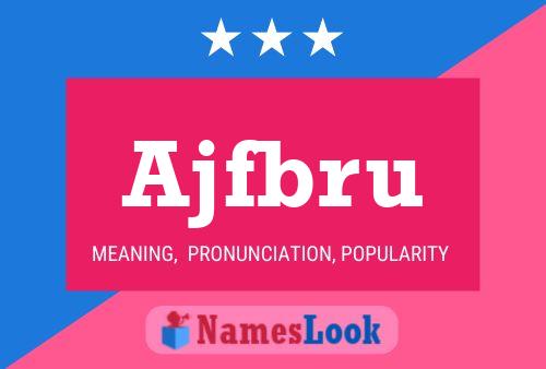 Ajfbru Name Poster