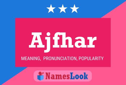 Ajfhar Name Poster