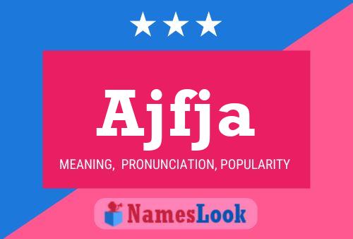 Ajfja Name Poster