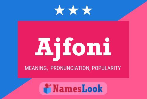 Ajfoni Name Poster