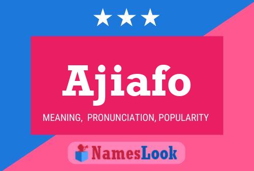 Ajiafo Name Poster