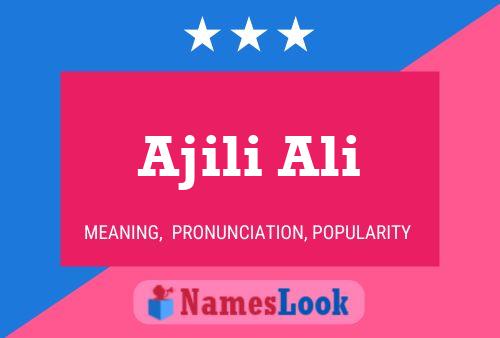 Ajili Ali Name Poster