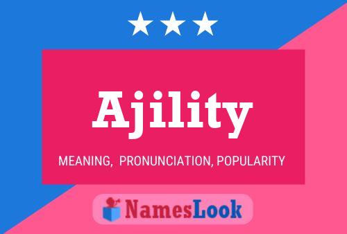 Ajility Name Poster