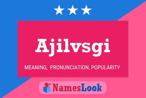 Ajilvsgi Name Poster