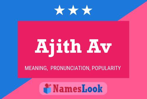 Ajith Av Name Poster