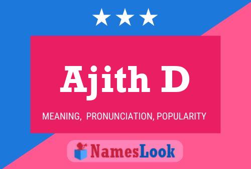 Ajith D Name Poster