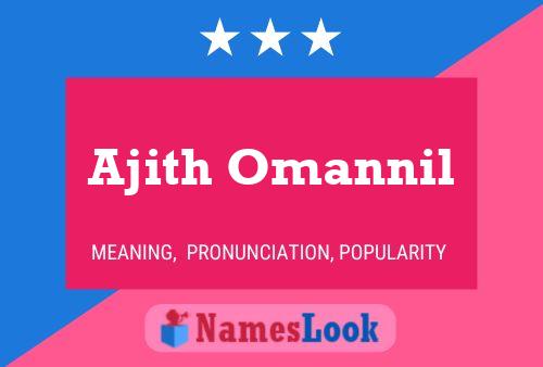 Ajith Omannil Name Poster