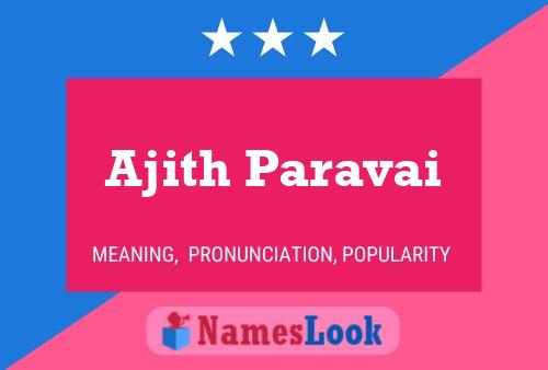 Ajith Paravai Name Poster