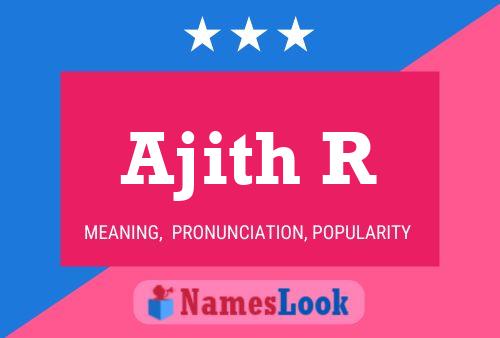 Ajith R Name Poster