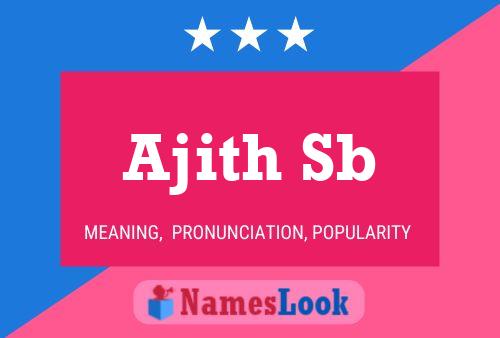 Ajith Sb Name Poster