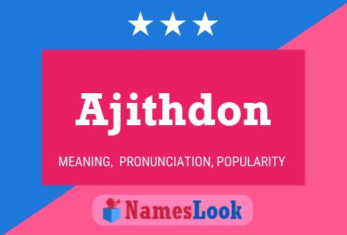 Ajithdon Name Poster