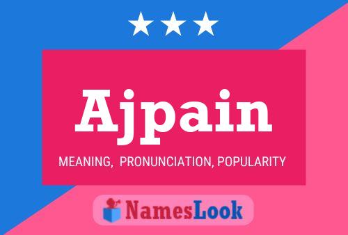 Ajpain Name Poster