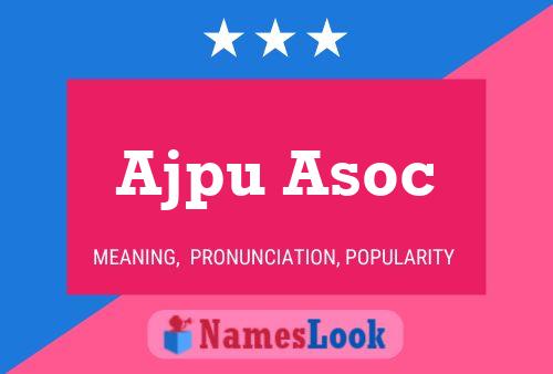 Ajpu Asoc Name Poster