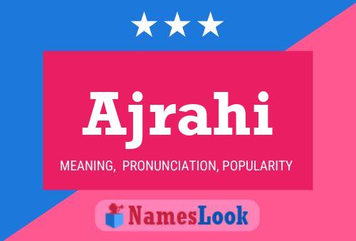 Ajrahi Name Poster