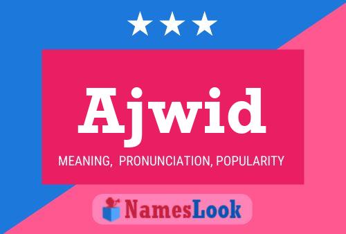 Ajwid Name Poster