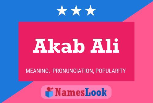 Akab Ali Name Poster