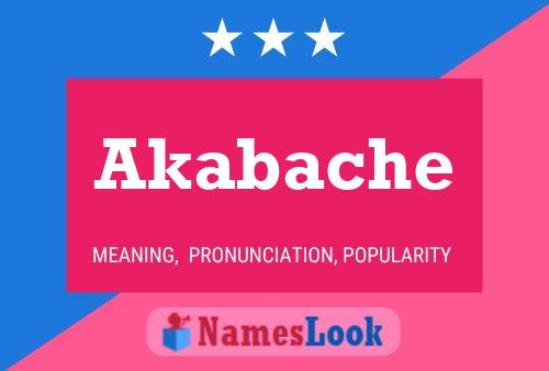 Akabache Name Poster