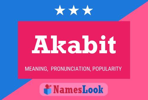 Akabit Name Poster