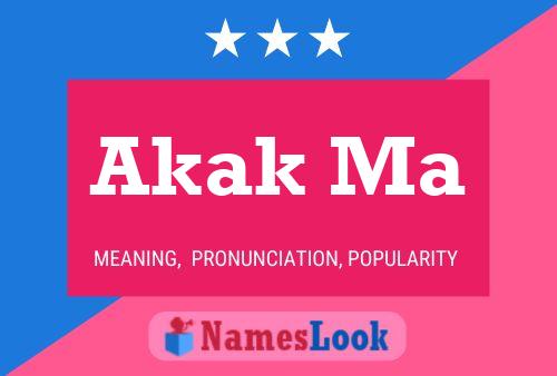 Akak Ma Name Poster