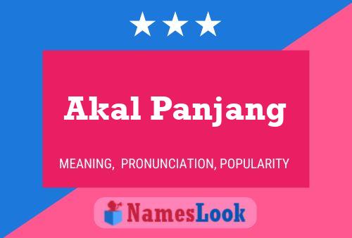 Akal Panjang Name Poster