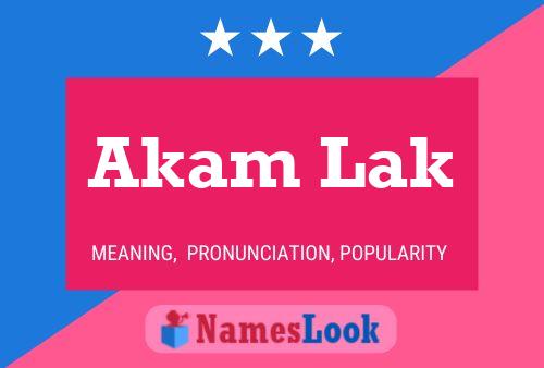 Akam Lak Name Poster